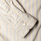 Grey Striped Japanese Poplin