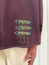 Harvest Shirt Purple Fish