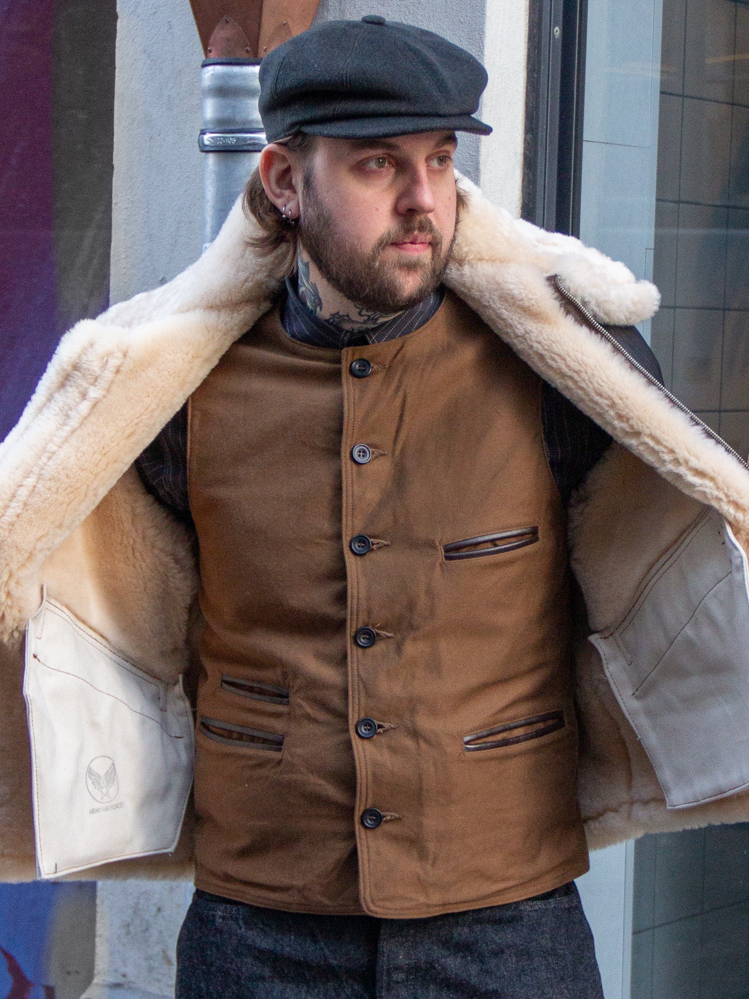 Sugar Cane Fiction Romance 9 5oz Moleskin Vest Sc15832 Brown