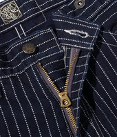 Sugar Cane Zip Fly Shorts Wabash Stripe