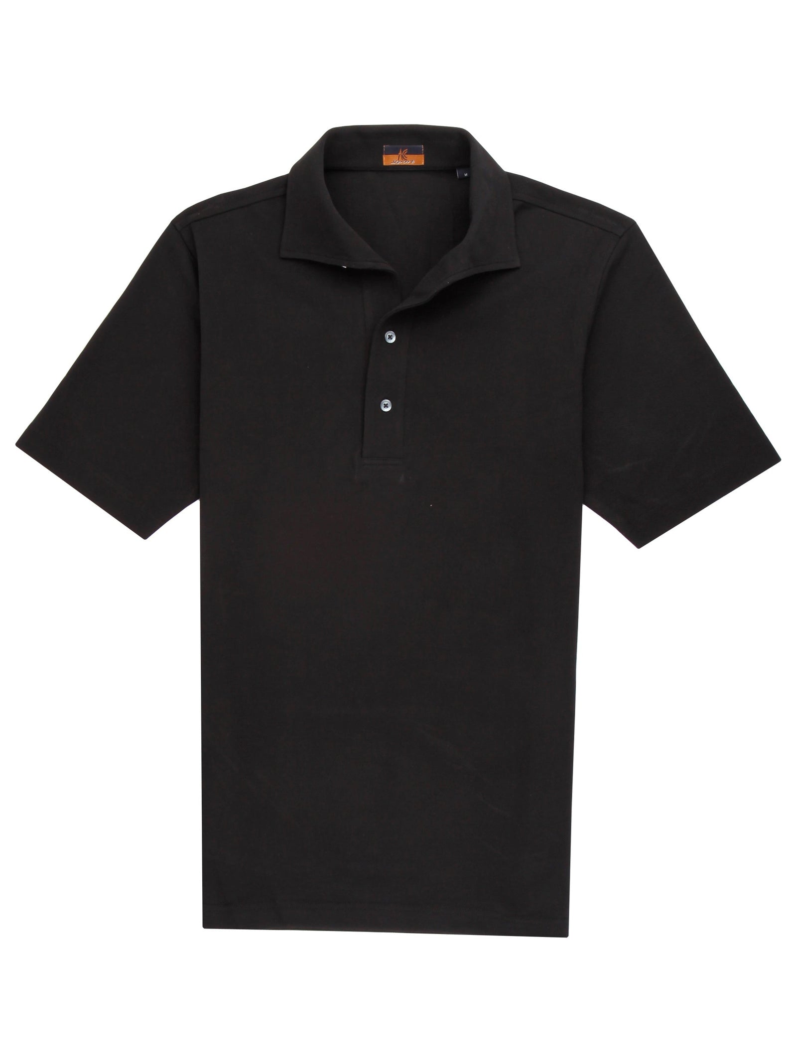 Short Sleeve One Piece Collar Polo Davis Fit