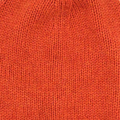 Woollen Beanie Hat In Orange