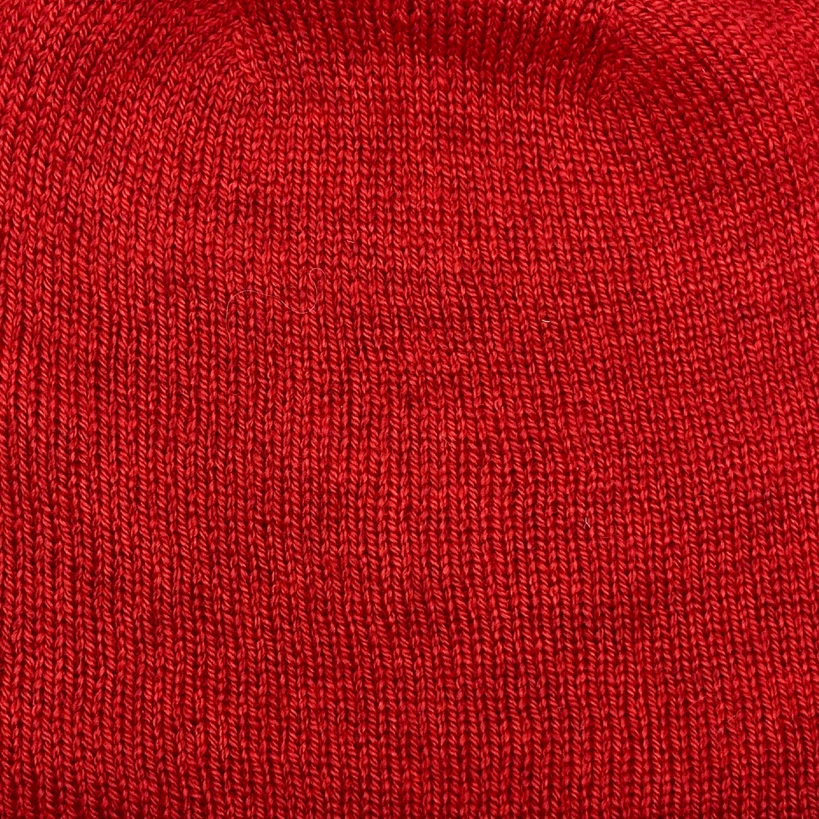Muskox Knitted Beanie Hat In Dark Red