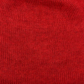 Muskox Knitted Beanie Hat In Dark Red