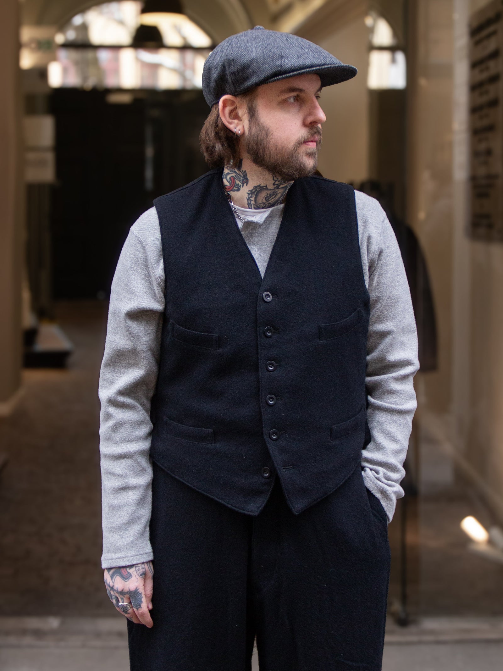 Belafonte Ragtime Service Vest Worn Wool Yarn 29 3
