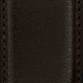 Smooth Nappa Leather Belt In Dark Brown