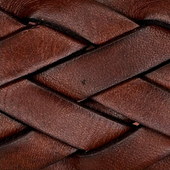 Woven Leather Belt In