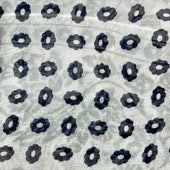 Cashmere And Silk Geometric Provence Neckerchief In