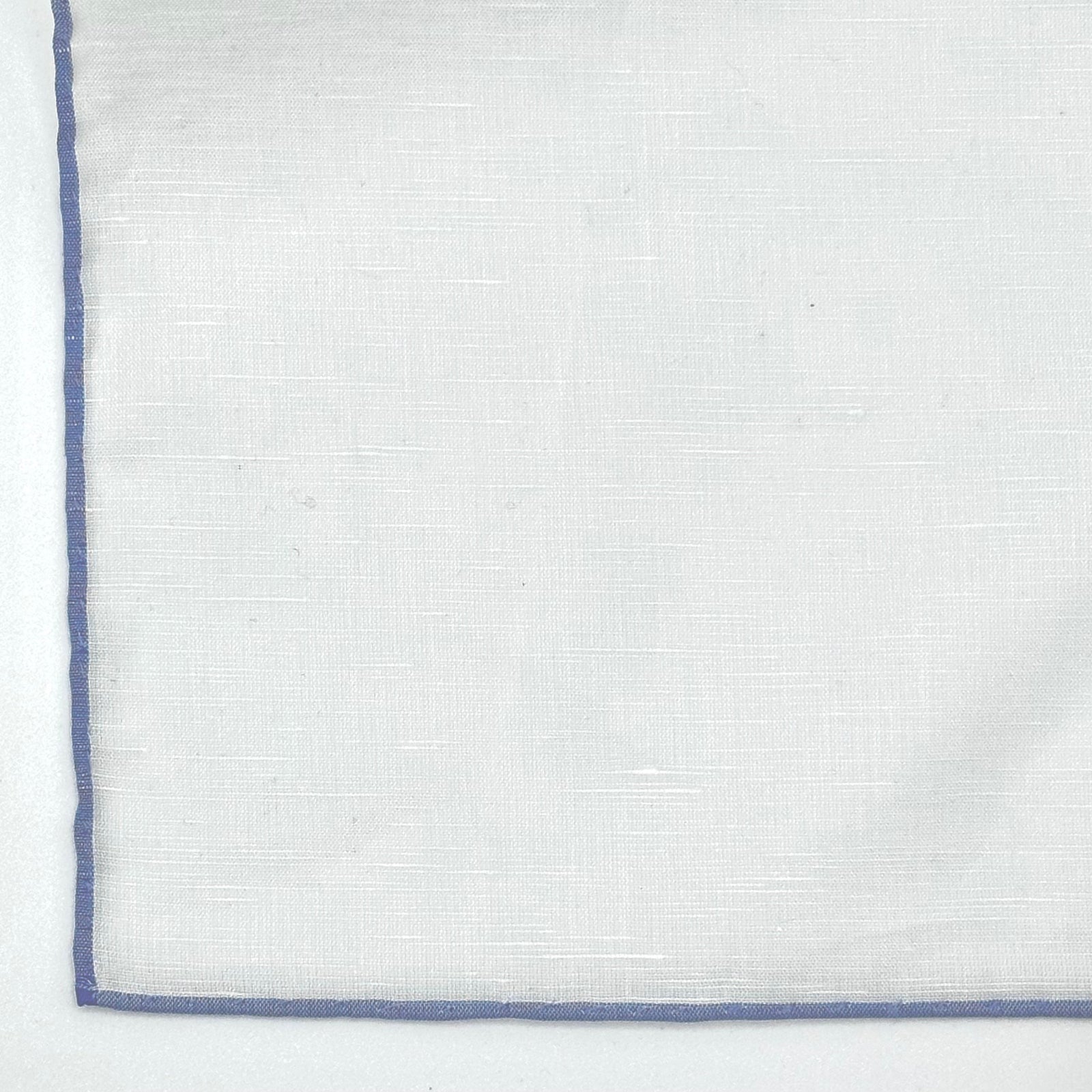 Linen And Cotton Pocket Square With Edge