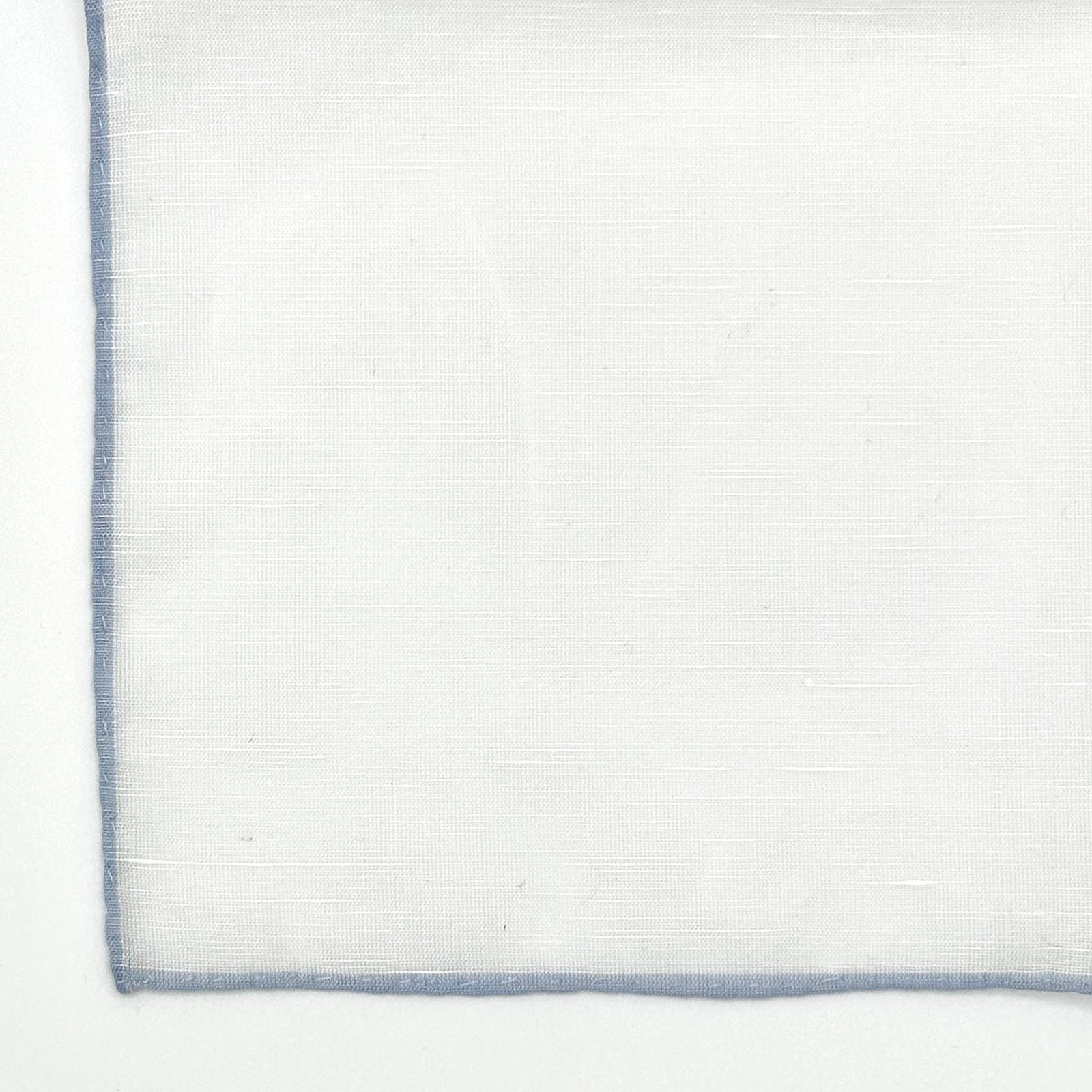 Linen And Cotton Pocket Square With Edge