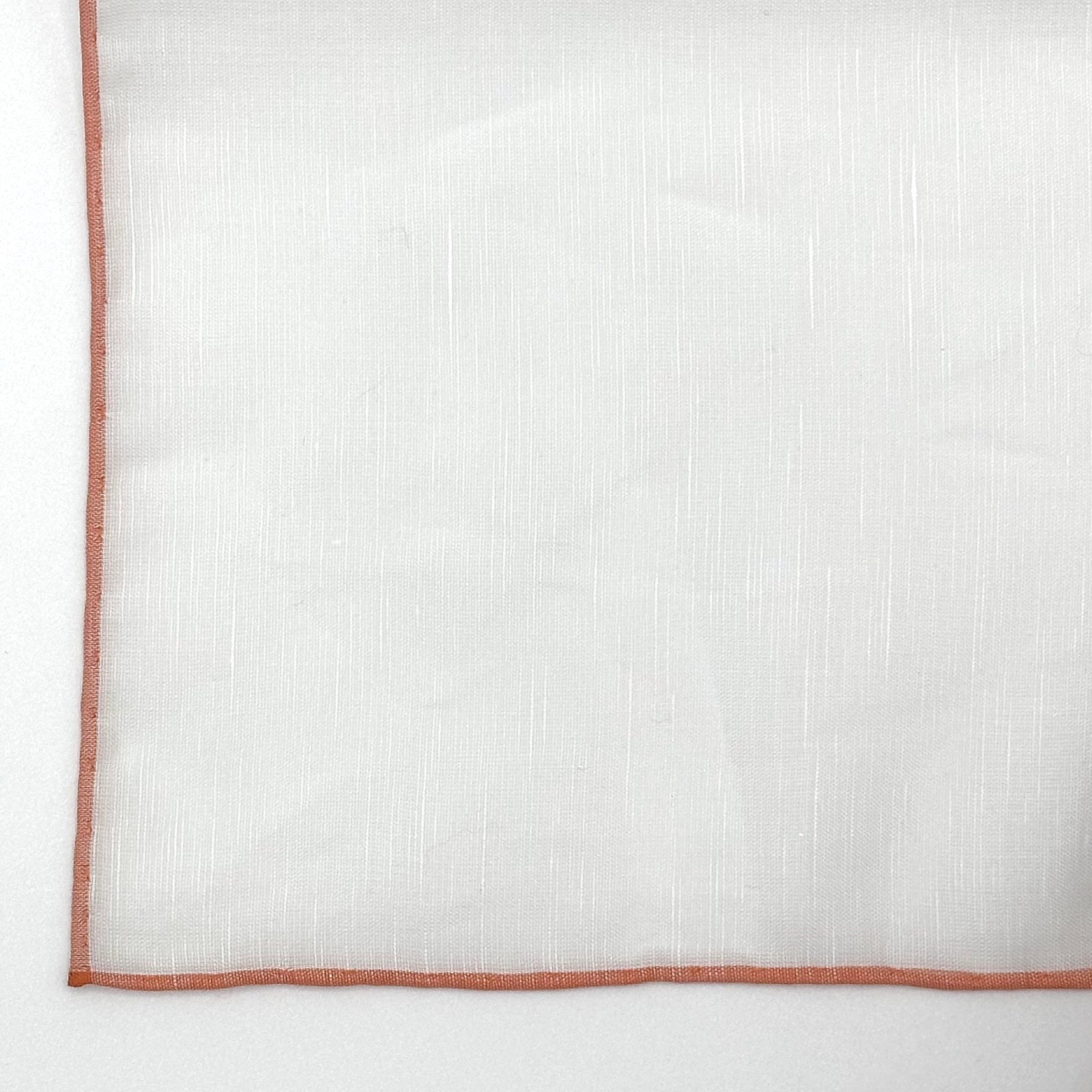 Linen And Cotton Pocket Square With Edge