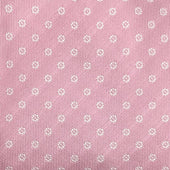 Floral Silk Woven Tie In Light Pink
