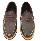 Beefroll Penny Loafer LH - Rowdy Bison, Dark Brown