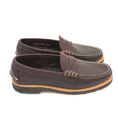 Beefroll Penny Loafer LH - Rowdy Bison, Dark Brown