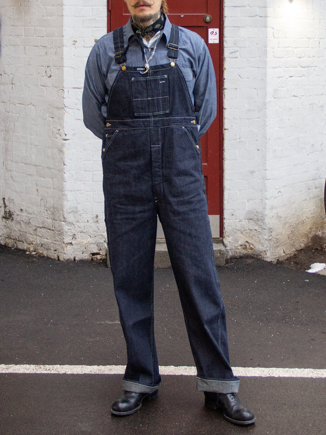 Sugar Cane, Headlight 9.5oz. Special Weave Denim High Back Overalls ,HD42611