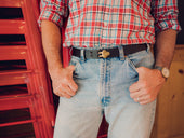 No 150 Claw Buckle Belt Tan