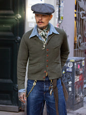 GRP, Max Rohr, Linen Short Jacket A, Green