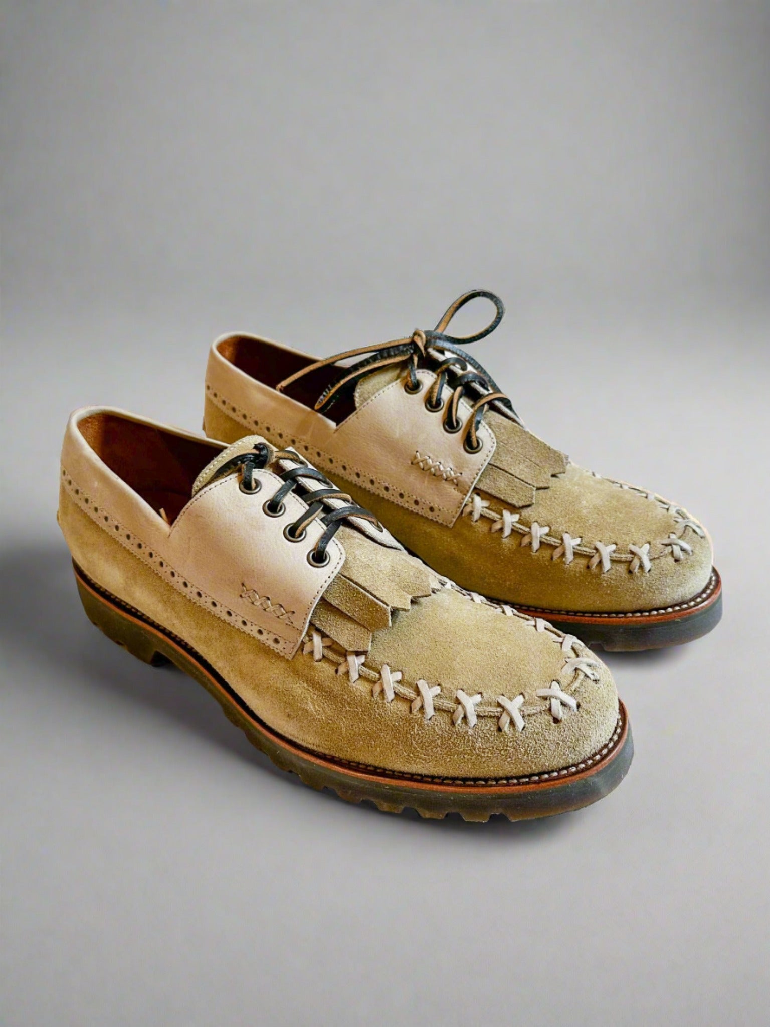 Bright Shoemakers Wanderers Deckshoe Desert Suede Cream