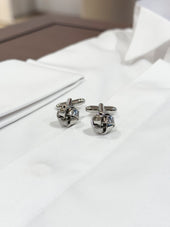 Boutons De Manchette Noeud Lisse