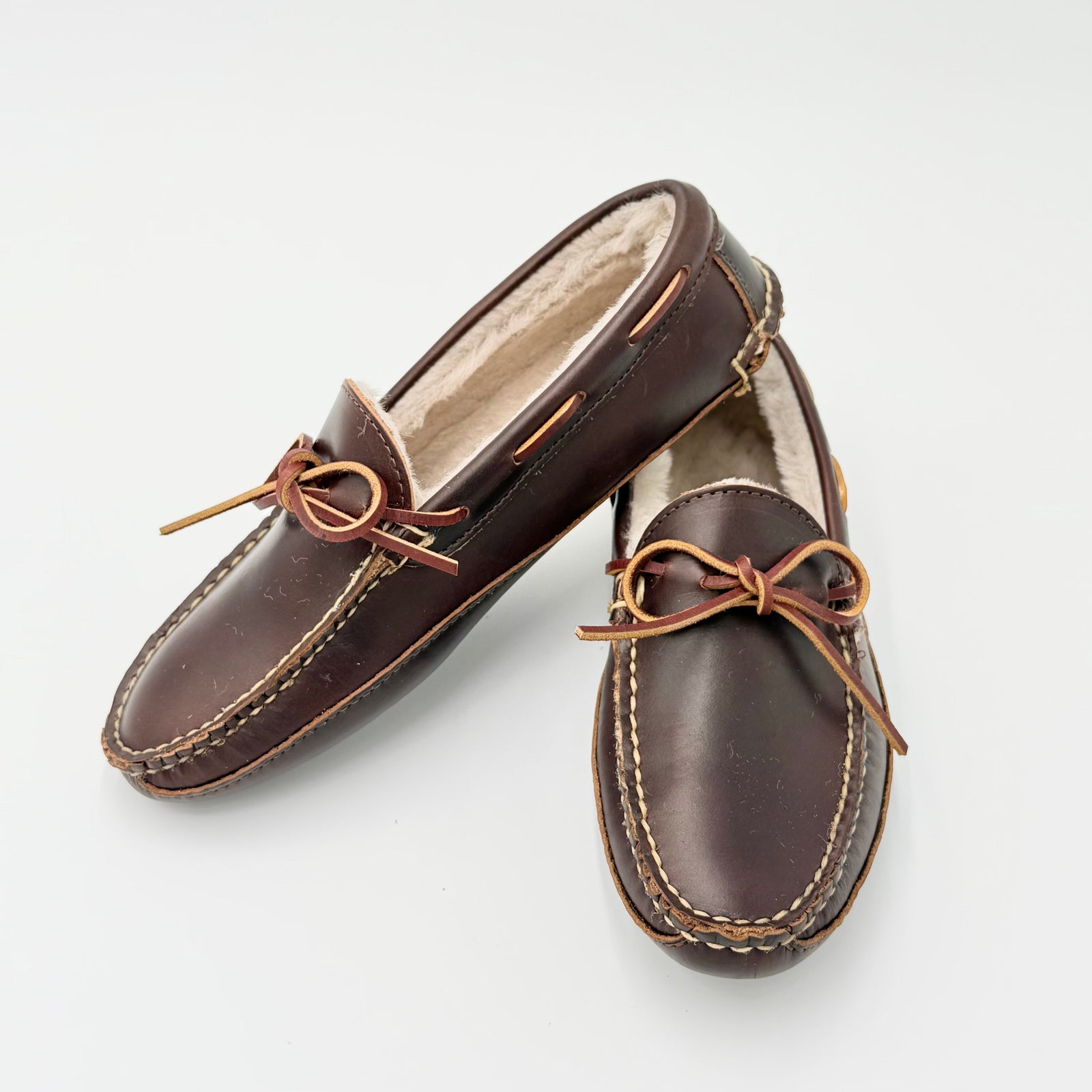 Freeman Slipper - Heritage Brown - Biege Shearling