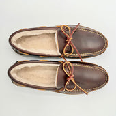 Freeman Slipper - Heritage Brown - Biege Shearling
