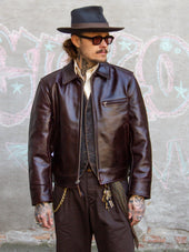 Aero Leather Clothing, Original Highwayman, Brown CXL Horsehide