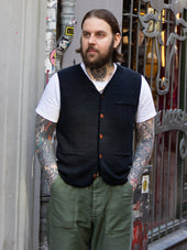 Max Rohr, Buttons Vest, Black