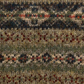 Fair Isle Shawl Collar Cardigan In Light Brown