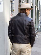 Thedi Leathers Mtc 7945 Sports Jacket Teacore Bruciato Horsehide W Brass