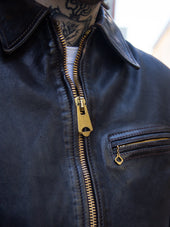 Thedi Leathers Mtc 7945 Sports Jacket Teacore Bruciato Horsehide W Brass