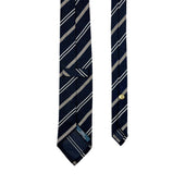 Granadine tie unlined – Striped - Bigi Ties