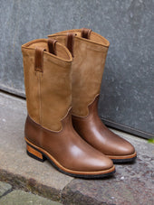 Bright Shoemakers Roper Boot Natural Chromexcel Raw Cord