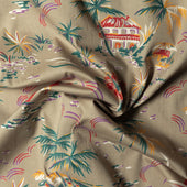 Hawaiian Print Camp Shirt