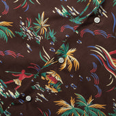 Hawaiian Print Camp Shirt
