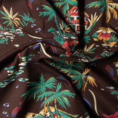 Hawaiian Print Camp Shirt