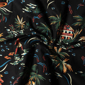Hawaiian Print Camp Shirt