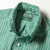 Green Striped Japanese Poplin