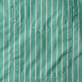 Green Striped Japanese Poplin