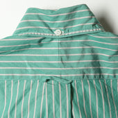 Green Striped Japanese Poplin