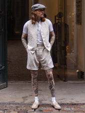 Belafonte Ragtime Clothing Gurkha Shorts Double Buttons Beige 28 30