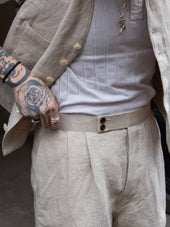 Belafonte Ragtime Clothing Gurkha Shorts Double Buttons Beige 28 30