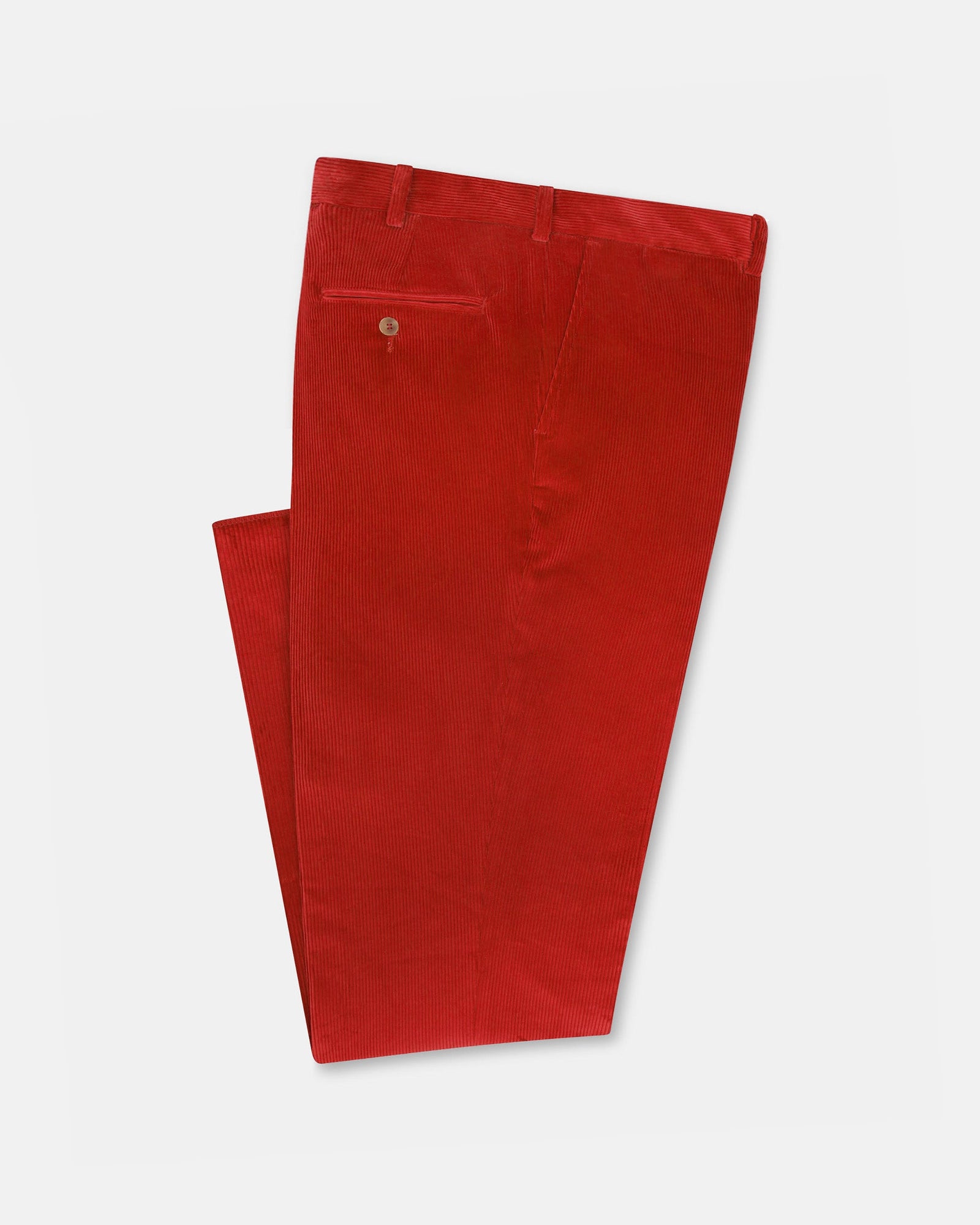 Made In Usa Red Wide Wale British Corduroy Pant