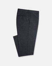 Made In Canada Dark Blue Wool Flannel Trouser