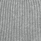 Soft Lambswool Heavy Knit Hat in Grey