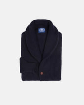 Made In Scotland Cashmere Shawl Collar Cardigan