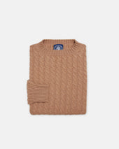Made In Scotland Cable Knit Cashmere Sweater
