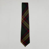 Tartan Tie In Dark Green