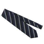Silk/cotton tie – Striped - Bigi Ties