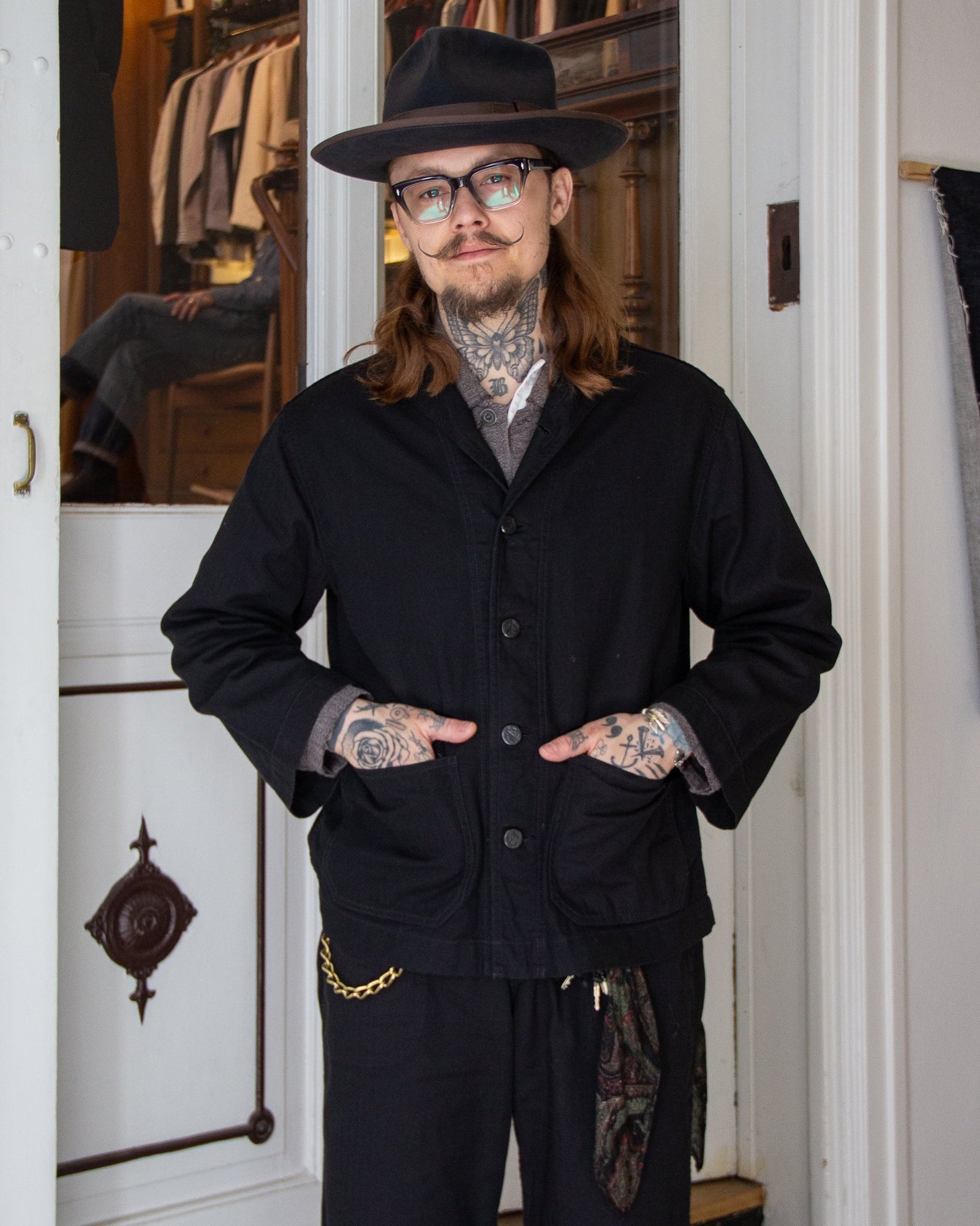 Fullcount 2025 2 Usn Shawl Collar Coverall Black