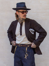 Belafonte Ragtime Clothing, Sureki Placket Henleyneck, Rakuda